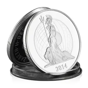 एथेना संग्रहणीय सिल्वर प्लेटेड स्मारिका सिक्का संग्रह कला रचनात्मक उपहार बासो-रिलीवो स्मारक सिक्का