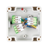 Connecteur rapide BELEKS à 2 broches en cuivre transparent à levier poussoir pour bornier de connexion de câbles d'éclairage LED
