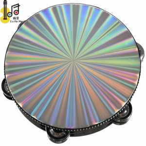 Pandereta láser con logotipo personalizado al por mayor para boda KTV fiesta instrumento Musical para adultos tambor Artificial y de madera 6,8,10 pulgadas - Product Image 4