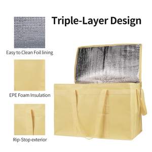 Sac isotherme à bandoulière tendance et personnalisé, écologique, portable, pour barbecue, vin, glace, échantillon gratuit - Product Image 1