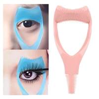 Brosse à cils 3 en 1, applicateur de Mascara, Guide de protection, carte, multifonction, brosse à cils pour les yeux, aide à la beauté, outil de maquillage