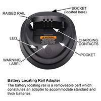 Chargeur WPLN4137 avec prise US et EU pour Motorola CP200 CP200D GP3688 GP3188 Talkie-walkie – Remplacement du chargeur original WPLN4138 avec support