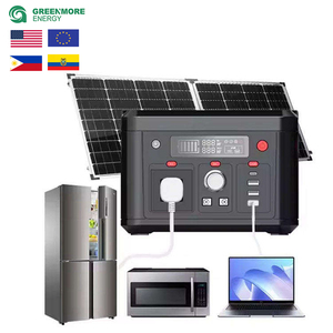 Station d'alimentation portable 300W, stockage d'énergie Lifepo4, générateur solaire de secours d'urgence en plein air, station d'alimentation pour téléviseur et réfrigérateur - Product Image 1