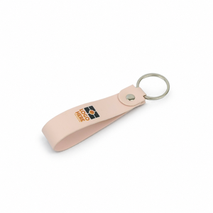 Llavero de Cuero PU de Alta Calidad, Duradero y Colorido, Anillo para Llaves Promocional, Regalo Corporativo, Fabricante OEM, Rosa Claro o Personalizado - Product Image 3