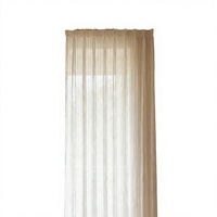 Rideaux en tulle brûlé personnalisables de style européen-américain de luxe Innermor, 100% polyester, translucides, motif géométrique blanc