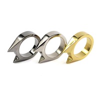 Bague de boxe HipHop pour hommes Bague de tigre à doigt Personnalité Tendance Chat Alliage Bijoux de mode Cadeau pour voyage sportif