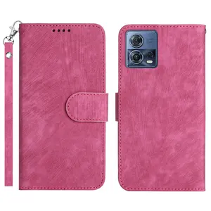 Capa para celular Motorola G72 Para Moto G32 G82 G62 G52 G42 G22 G71S G51 Capa Capa de couro de cor sólida Flip Protect