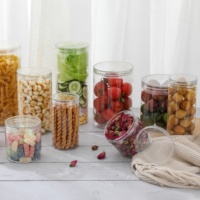 Pot en plastique transparent personnalisé de 400 ml avec couvercle transparent pour gâteaux, nouilles, aliments pour bébés, pizzas, collations, salades, chocolat, bonbons, biscuits