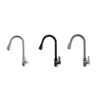 Robinet de cuisine moderne en laiton flexible et extractible, Robinet de lavabo rotatif en acier inoxydable pour légumes, Robinet d'évier de cuisine