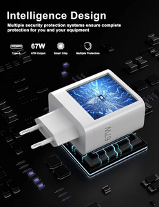 ที่ชาร์จ67W พร้อมระบบชาร์จเร็วสุดๆสำหรับ realme, <span class=keywords><strong>OnePlus</strong></span>, OPPO ค้นหาโทรศัพท์ X8/7/6, Reno 11/<span class=keywords><strong>10</strong></span> <span class=keywords><strong>Pro</strong></span> พร้อมอะแดปเตอร์สาย USB - Product Image 4