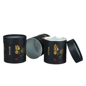 차와 커피 콘 포장을위한 맞춤형 생분해 성 크래프트 캔