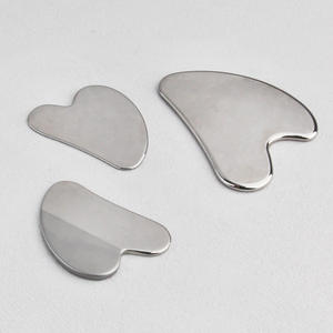 2025 High Quality Facial Scraping Plate SPA Board Facial Stainless Steel Body Gua Sha <b>Set</b> - Product Image 2