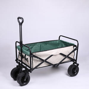 Outdoor <span class=keywords><strong>Beach</strong></span> Wagon Folding Wagon <span class=keywords><strong>Cart</strong></span> Heavy Duty Carrinho de jardim com All-Terrain Wheels Vagão utilitário portátil para Camping - Product Image 2