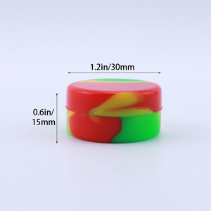 Factory Direct Mini 2ml 3ml 5ml 7ml Travel Silicone Wax Jar Contenedor <span class=keywords><strong>de</strong></span> <span class=keywords><strong>silicona</strong></span> para aceite - Product Image 5
