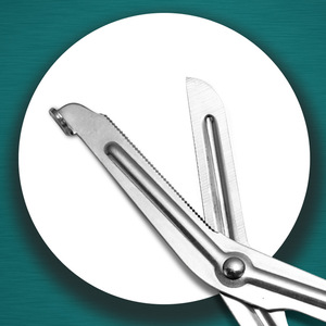 Stainless Steel Survival Shears 16cm Multi Purpose Scissors For Medical Gauze And Sports Tape Home Use - Product Image 1