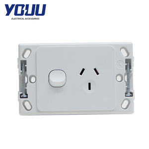 YOUU SAA prise murale <span class=keywords><strong>Powerpoint</strong></span> unique interrupteur d'éclairage Standard AS/NZS australien commuté pour plastique de conception horizontale 15A - Product Image 3