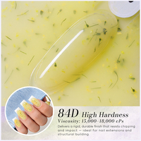 Missgel Nouveau Gel Constructeur Hema Sans TPO à Fleurs Séchées Auto-Nivelant Vente en Gros Gel UV Démontable Gel Dur pour Extension d'Ongles