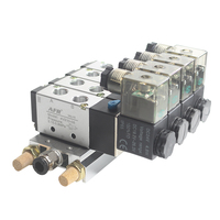 AIRSLG 4V210-08 OEM Distributeur pneumatique 5/2 à électrovanne pour groupe de distributeurs et inverseur de cylindre