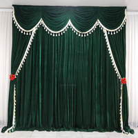 Rideaux en velours doré de haute qualité, tissu de fond pour scène, taille personnalisable, livraison rapide pour fêtes, festivals, mariages