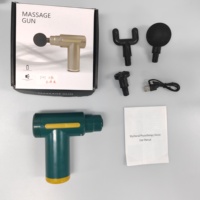 Pistolet de massage portatif silencieux à percussion, mini masseur de voyage pour le corps entier, soulagement des douleurs musculaires profondes du dos