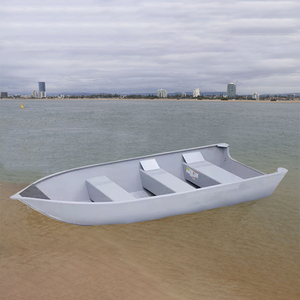 Bote de Remo de Aluminio Costero de Doble Casco para 4 Personas, 12 pies/14 pies, Tamaño de Competición, Nuevo, para Uso en Lagos y Ríos - Product Image 2