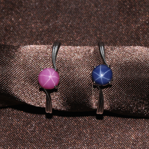 Nhà Máy Giá 925 sterling Silver shinning ánh sáng sao trang sức vòng màu hồng sao Ruby Vòng - Product Image 6