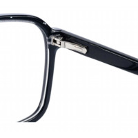 Montures de lunettes tendance 2026 en acétate à double pont, montures optiques carrées de luxe, montures de lunettes rétro pour hommes