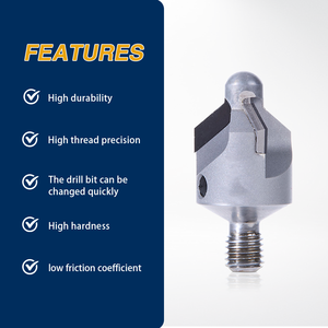 PCD埋头孔钻头加工飞机蒙皮金刚石埋头孔中的铆钉孔，带实心硬质合金先导锥度支架 - Product Image 3