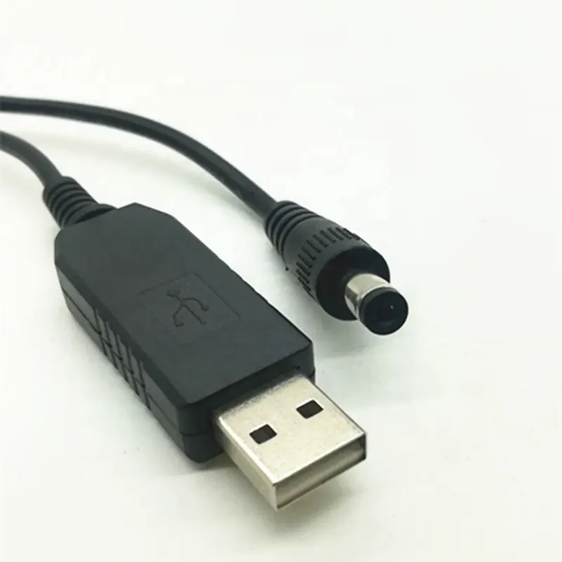 공장 사용자 정의 5 볼트 12 볼트 스텝 업 dc 컨버터 usb dc 케이블 전원 업