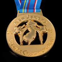 Médailles de luxe pour marathon, bowling, sports, designs festifs, courses, médailles commémoratives, badges 3D, médailles vierges pour gravure