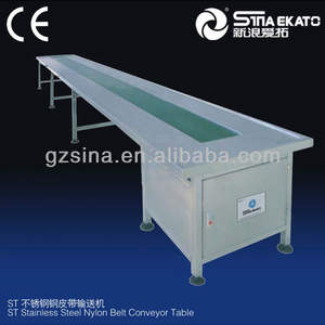 Hot Selling Sina Ekato Verstelbare Snelheid Pvc Emmer Schroef Transportbaan Kernpomp Roestvrij Staal Nylon Band Transportband Transportbanden - Product Image 2