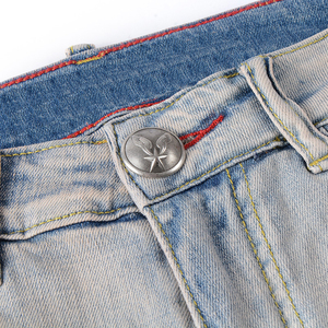 Pantalones Vaqueros Ajustados para <span class=keywords><strong>Hombre</strong></span>, Estilo Desgastado con Roturas, Pantalones Casuales de Mezclilla Delgada, Pantalones Clásicos de <span class=keywords><strong>Vaquero</strong></span> para <span class=keywords><strong>Hombre</strong></span> Joven, Pantalones Deportivos - Product Image 3