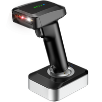 Lecteur de codes-barres sans fil mains libres USB en gros avec capteur CMOS, vitesse de numérisation 400/s, couleur 32 bits, base de charge rapide, en stock