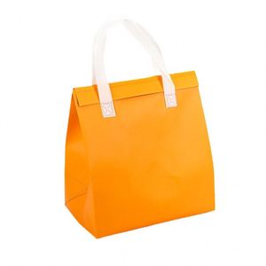 Sac à déjeuner isotherme personnalisé réutilisable avec panneau solaire, sac à dos tendance avec lettres, imperméable, feuille d'aluminium laminée - Product Image 1