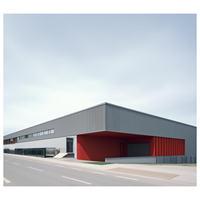 Nave Industrial Prefabricada de Acero Q355 de Alta Calidad, Estructura Metálica Moderna, Almacén Estructural de Acero al Carbono