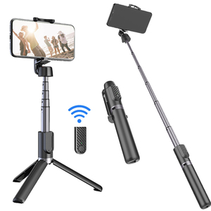 CYKE M12 trépied extensible Bluetooth Selfie Stick support sans fil trépied de poche Anti-secousse Selfie support Selfie - Product Image 1