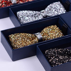 Noeud papillon brillant dans diverses couleurs, robe de demoiselle d'honneur et de marié, robe poudrée brillante, <span class=keywords><strong>mariage</strong></span>, fête de Noël, soirée cocktail - Product Image 4