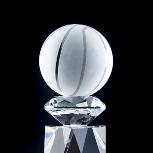 Trofeo de Baloncesto de Cristal Grabado con Láser, Cristal K9 de 80x270mm, 80x290mm, 80x310mm, Premio para Campeones de Competencias Deportivas - Product Image 3