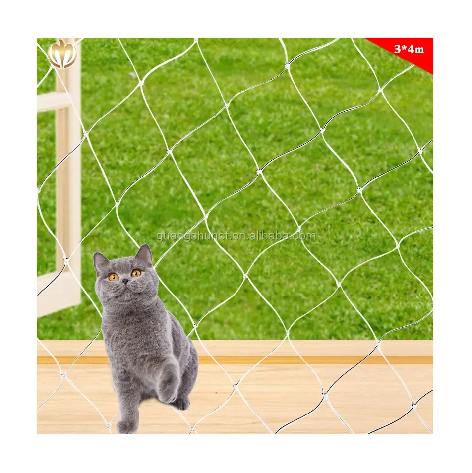 3*8m cat protection net Balcony safety net safety cat net