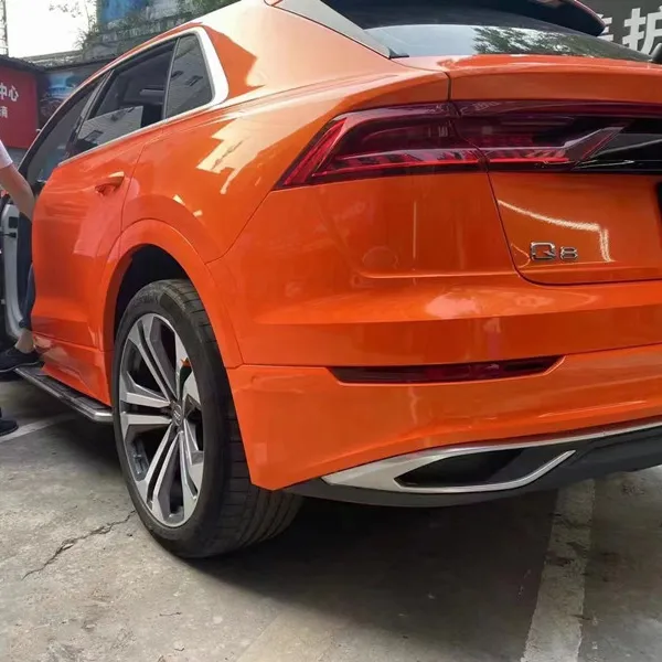 Hot En Nieuwe Magic Goud Racing Oranje Auto Wrap Vinyl Films