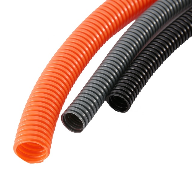 JAR Flexible Plastic Cable Sleeve Corrugated Pe Flexible Pipes Plastic Conduit Pipe Split Wire Loom Tubing OEM ODM