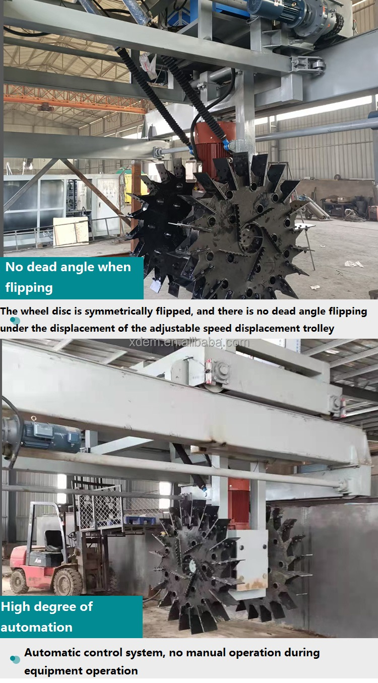 XDEM Organic Fertilizer Processing Equipment Wheel Type Tipping Machine