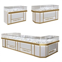 Vitrine de présentation de montres et bijoux en or, sur mesure, durable, de haute qualité, pour jade et émeraudes, comptoir commercial en verre, pour pâtisserie