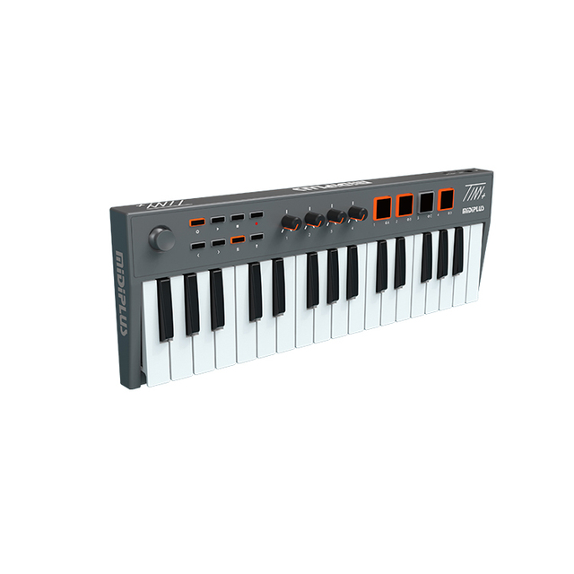 Midiplus Tiny+ 32 Key USB Midi Keyboard Controller 32 Mini Keys USB MIDI Keyboard Controller with Pad for Musical Instruments