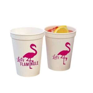 Gobelets incassables Frost Flex pour les invités de mariage, gobelets en plastique rigide personnalisés pour les souvenirs de fête de fiançailles - Product Image 1