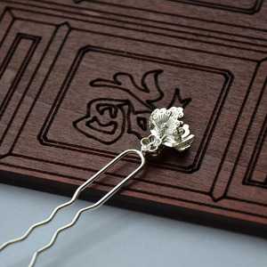 กิ๊บติดผมรูปดอกไม้ชุบทองรูปตัวยูคู่ สำหรับทำเครื่องประดับ DIY - Product Image 2