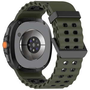 สายรัดข้อมือแบบสวมใส่ได้ Win-Win รุ่น Double Buckle Ocean กันเหงื่อ สำหรับ Samsung <span class=keywords><strong>Galaxy</strong></span> Watch 8 Classic 42 มม. 46 มม. - Product Image 4