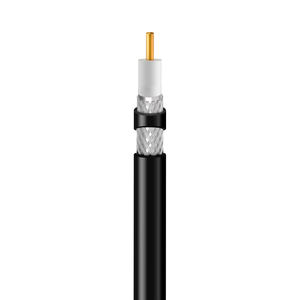 Câble coaxial Premium Gaotong SYWV-75-5 75 Ohms, isolé en mousse PE, conducteur en cuivre sans oxygène, gaine en PVC - Product Image 1