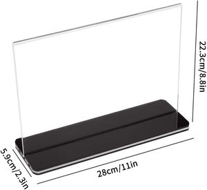 Bán buôn acrylic nhựa giữ dấu rõ ràng Bảng menu Máy tính để bàn hiển thị đứng A4/A5/A6 - Product Image 5
