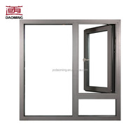 Ventanas Abatibles de Aluminio con Aislamiento Térmico, Apertura Exterior, Doble Acristalamiento, Directo de Fábrica